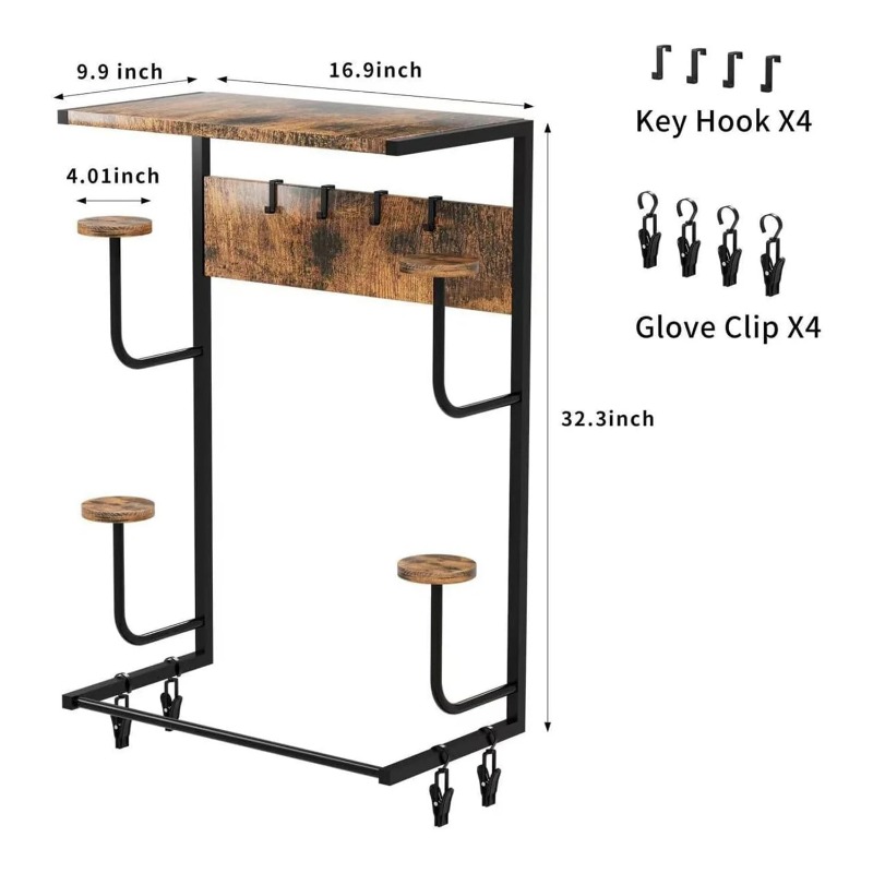 Motorcycle Gear Display Rack - Support mural pour casque de moto