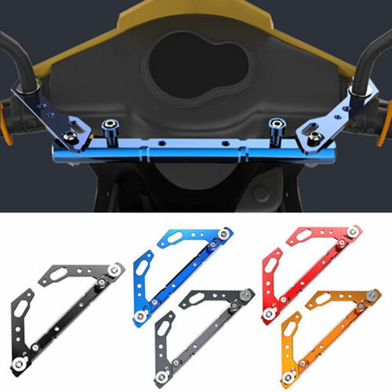 Mirror Extender Bar - Siège de miroir de moto rouge,