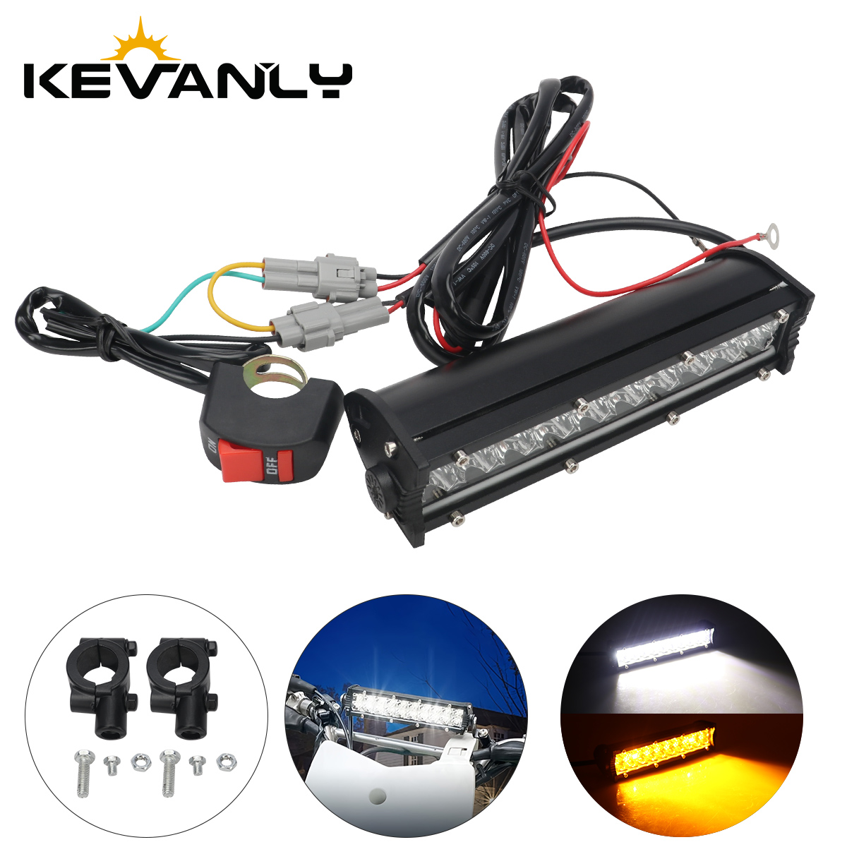 Motorcycle Gear Yellow - Kit de barre lumineuse LED pour