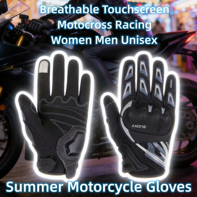 Xs Motorcycle Gear - Gants de moto SUOMY pour l'été,