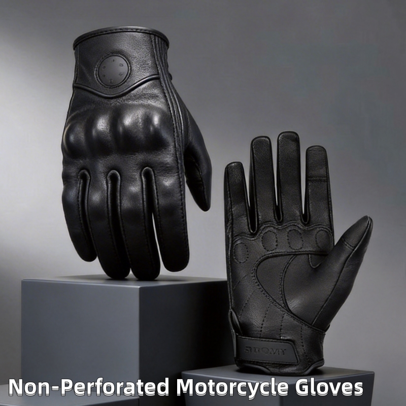 Motorcycle Gear Yellow - Gants de moto rétro en cuir
