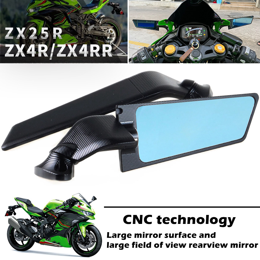Mirror Extender Bar - Pour KAWASAKI ZX4RR/ZX25R/ZX6R/ZX10R/NINJA400/ NINJA500 CNC rétroviseur