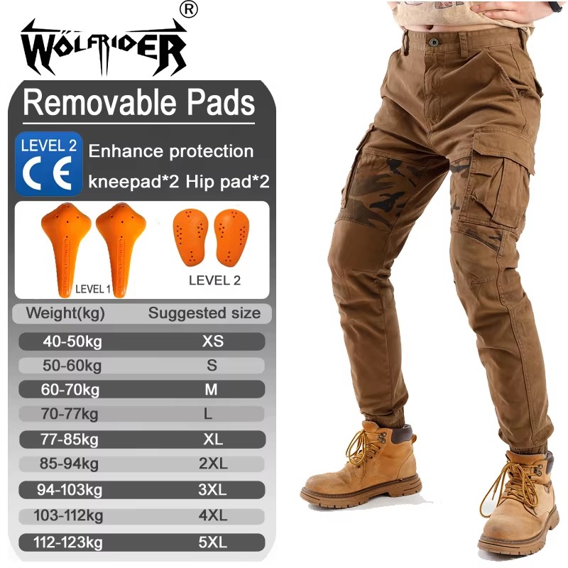 Motorcycle Gear Yellow - Pantalon de travail pour moto, antidérapant,