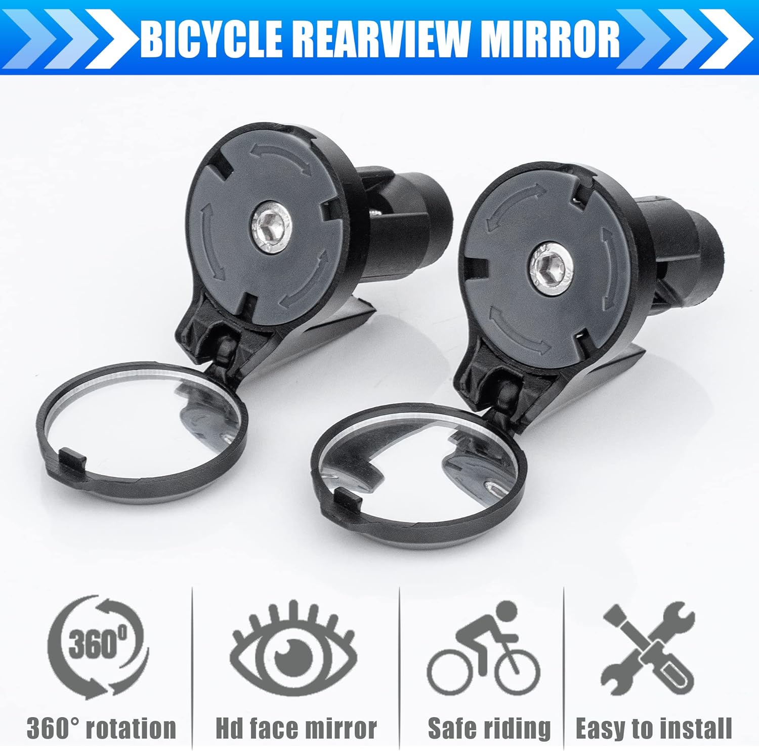 1/2 pièces Rétroviseurs de vél - Mirror Extender Bar avis et prix
