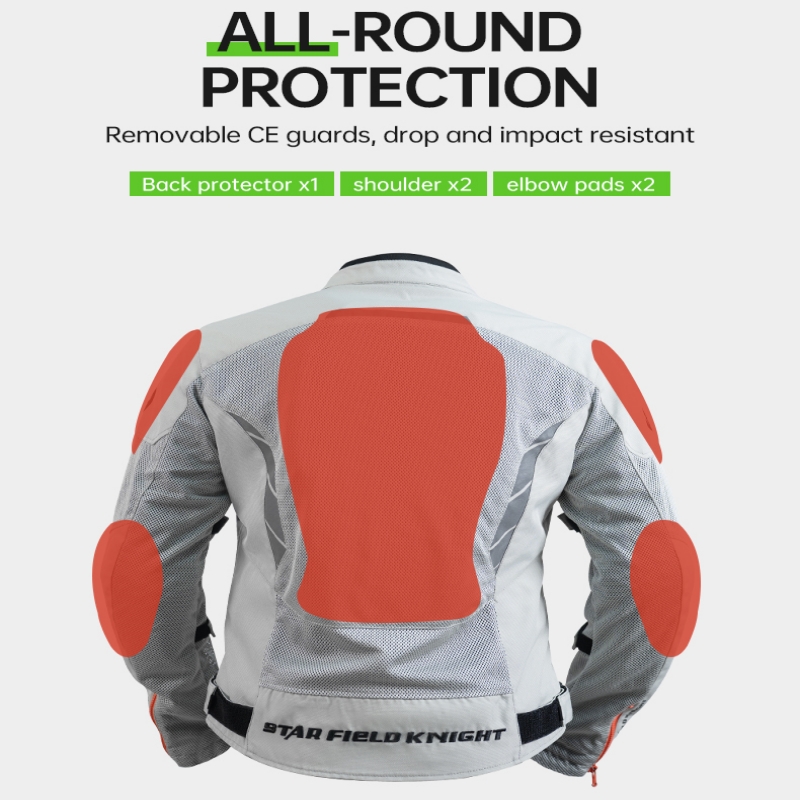 Veste de moto gris-blanc SFK V - Motorcycle Gear White avis et prix