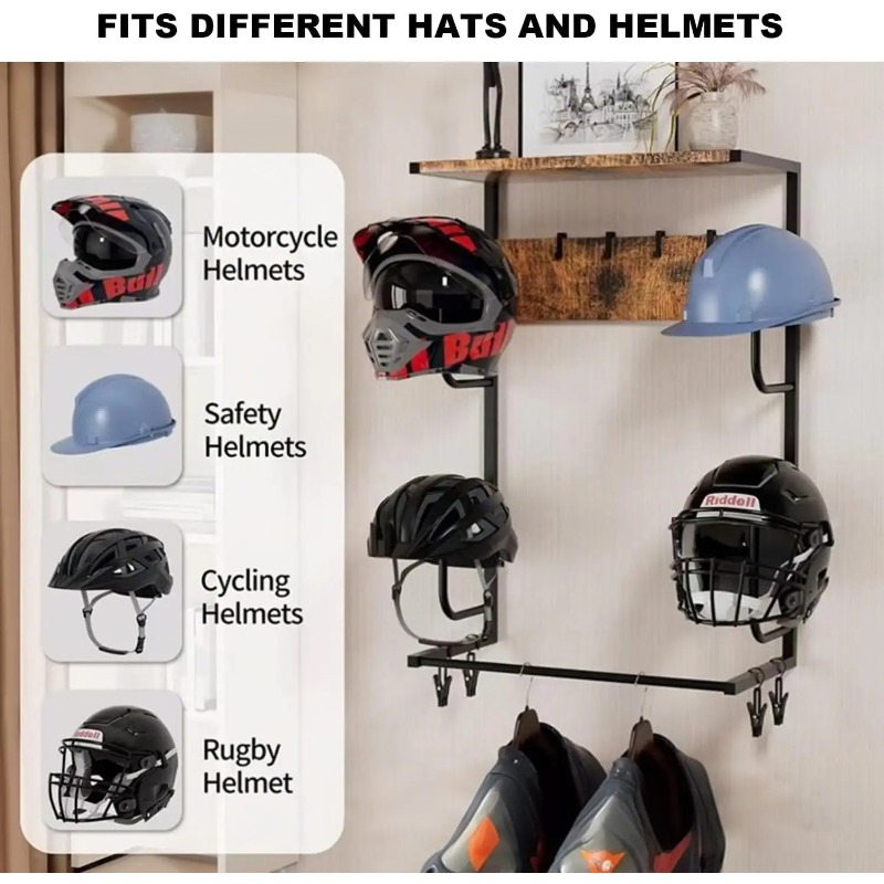 Support mural pour casque de m - Motorcycle Gear Display Rack avis et prix