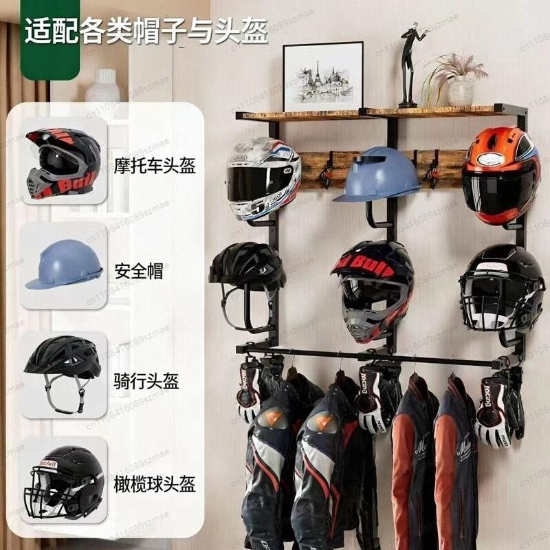 Support mural pour casque, ran - Motorcycle Gear Rack avis et prix