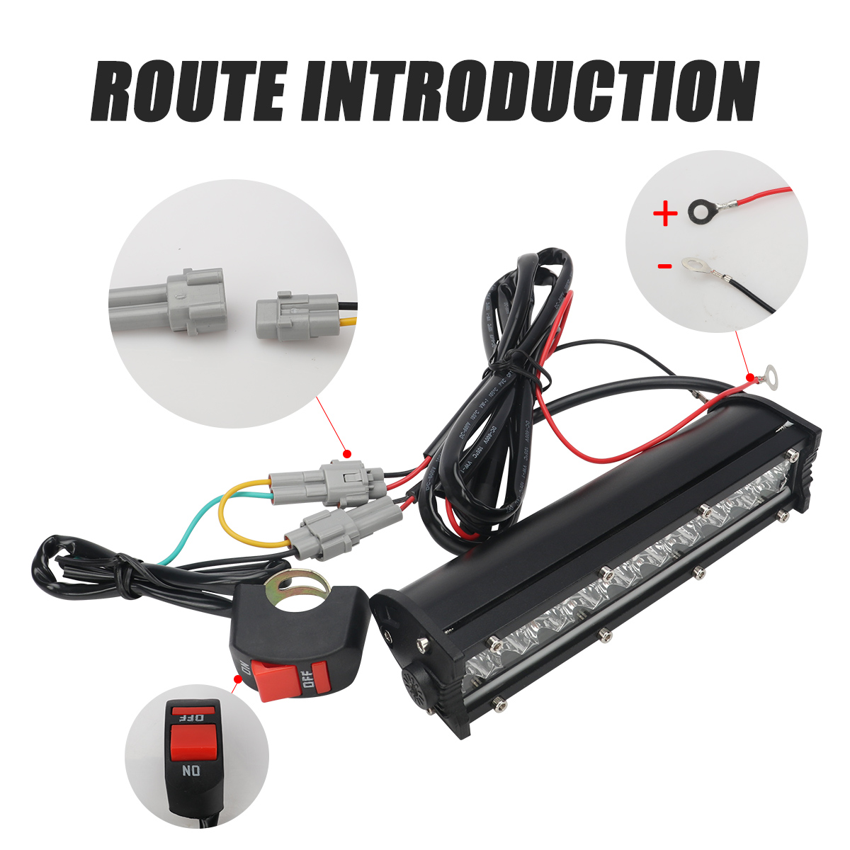 Kit de barre lumineuse LED pou - Motorcycle Gear Yellow avis et prix