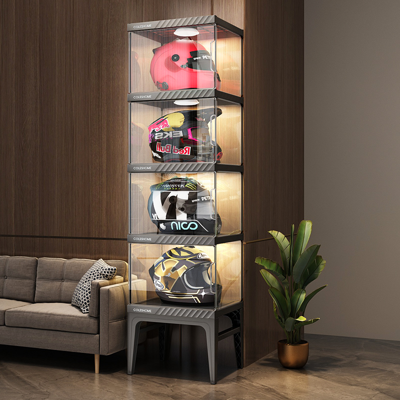 Armoire de rangement pour casq - Motorcycle Gear Display Rack avis et prix