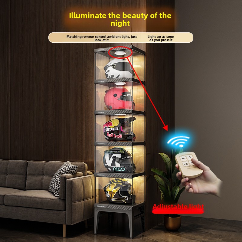 Armoire de rangement pour casq - Motorcycle Gear Display Rack avis et prix