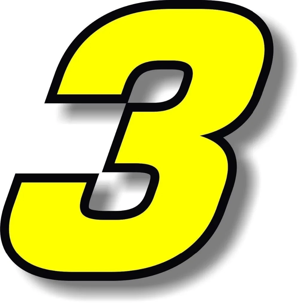 Chiffres 0123456789   Autocoll - Motorcycle Gear Yellow avis et prix