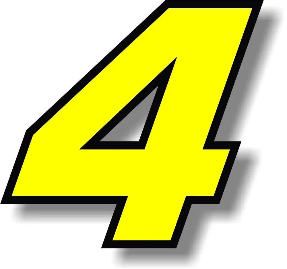 Chiffres 0123456789   Autocoll - Motorcycle Gear Yellow avis et prix