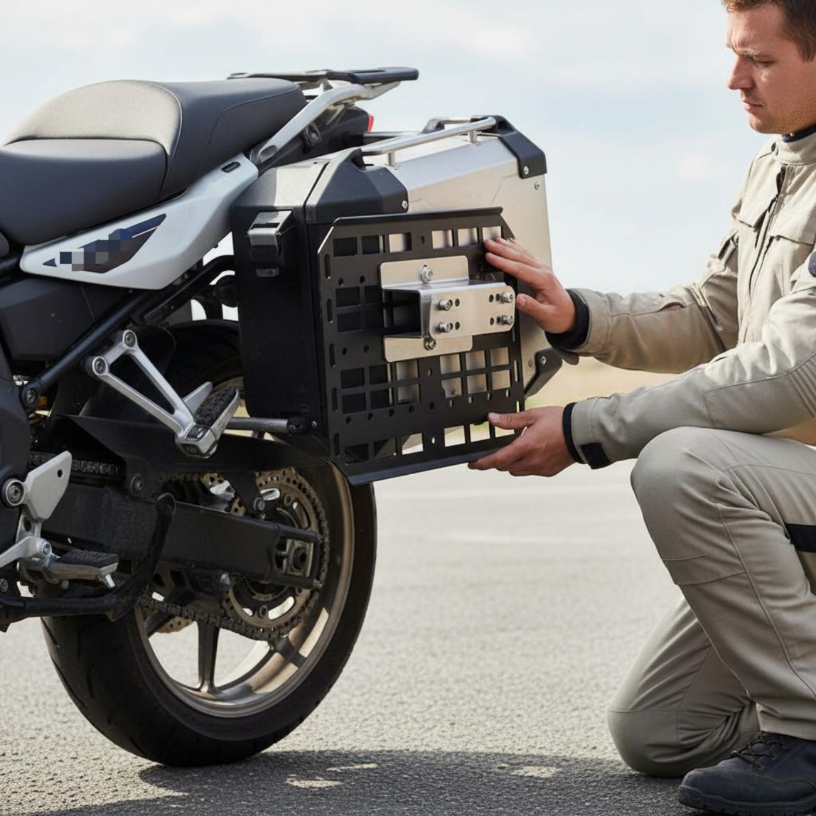 Support de sacoche latérale de - Motorcycle Gear Rack avis et prix