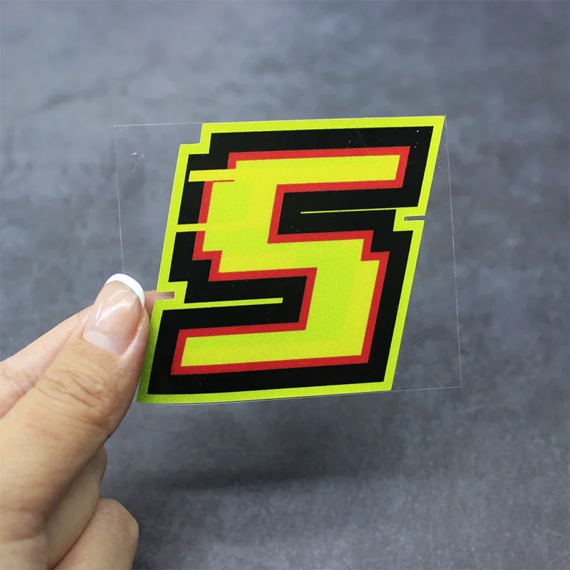 Autocollants de moto avec chif - Motorcycle Gear Yellow avis et prix