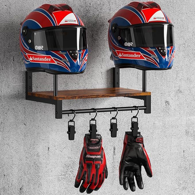 Support mural en bois pour cas - Motorcycle Gear Display Rack avis et prix